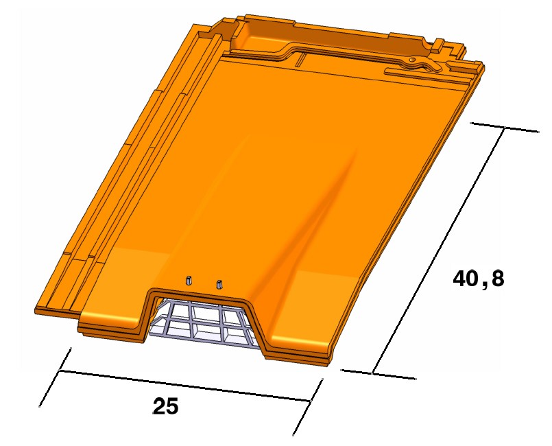 Ter tuile chatiÈre + grille volnay ardoisÉ 56pcs/pal eur/pc 703