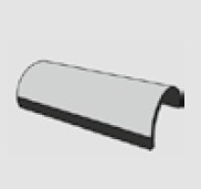 Cedral alterna faitiere demi-rond gris fonce eur/pc