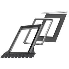 Velux raccordements  edws 2000 fpk06 2en1 pro+ y compris le cadre isolant bdx et la collerette de sous-toiture bfx