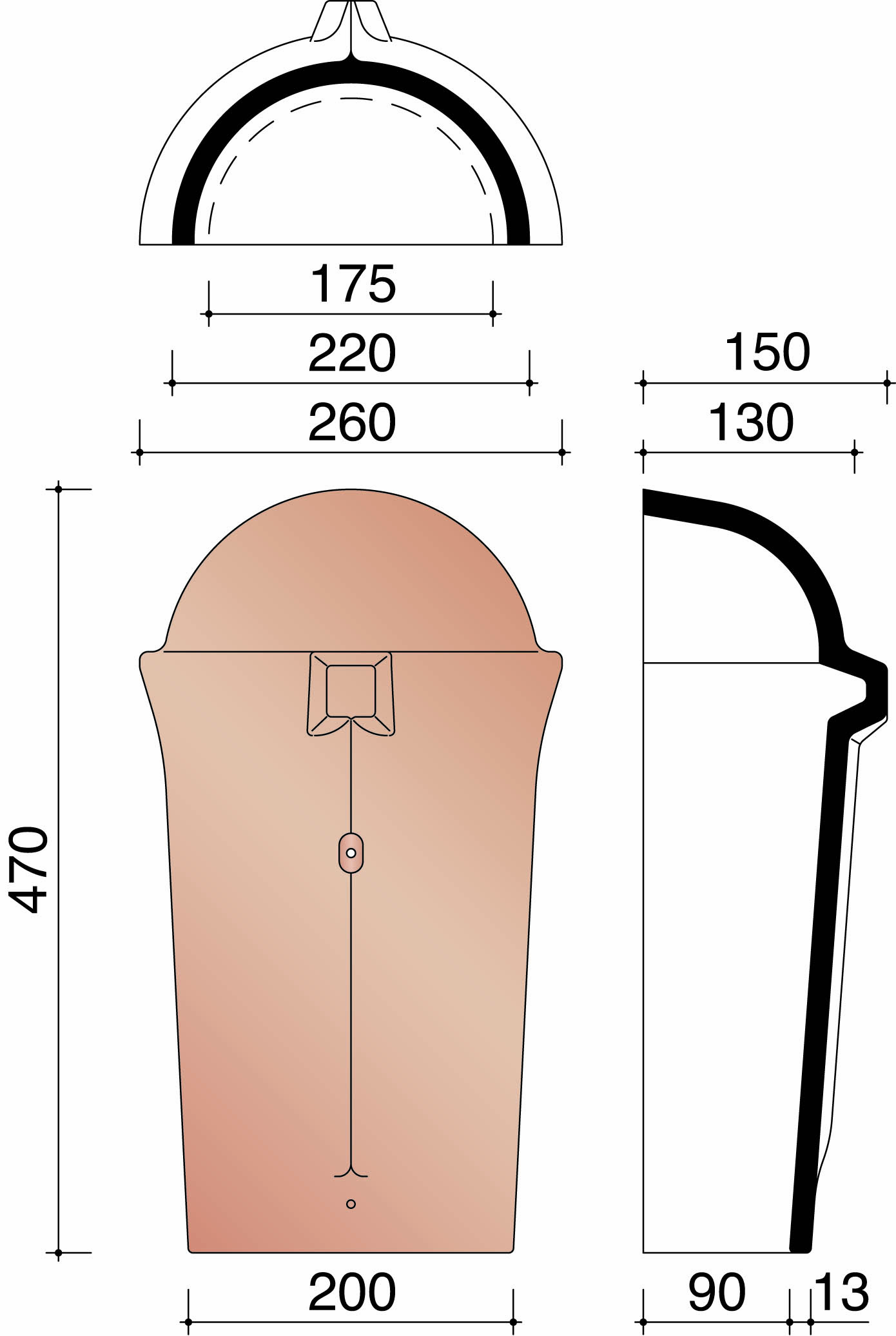 Alegra 10 te about d'aretier conique ardoise 703