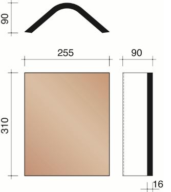 Keymer faitiere angulaire goxhill dark chestnut d97