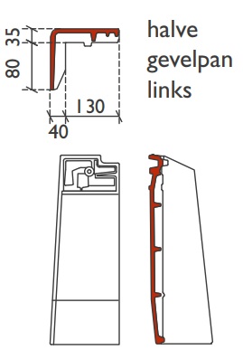 Lf signy demi tuile de rive g double bl mat