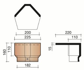 Migeon actua debut faitiere angulaire blanc titane 923