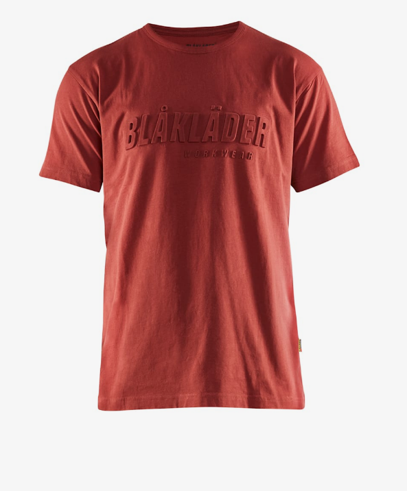 Blaklader t-shirt imprime 3d rouge brique 3531/1042/5909 xl
