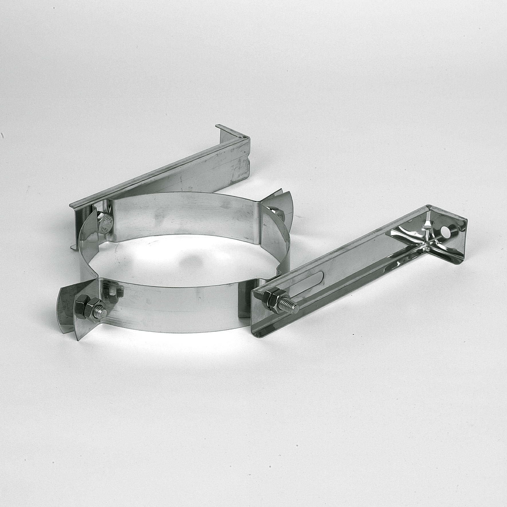 Inox dp 125 collier fixation mur rvs eur/pc   754253