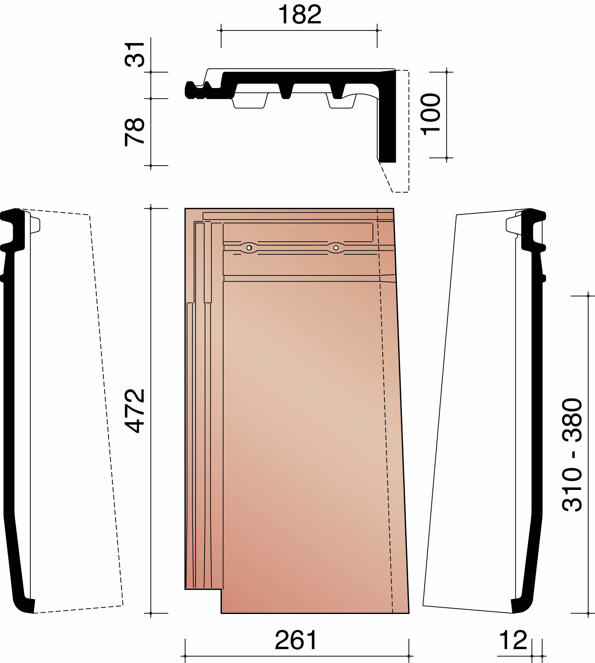 Migeon actua tuile de rive droite ardoise 703