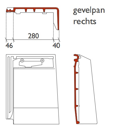 Lf signy tuile de rive d double black mat